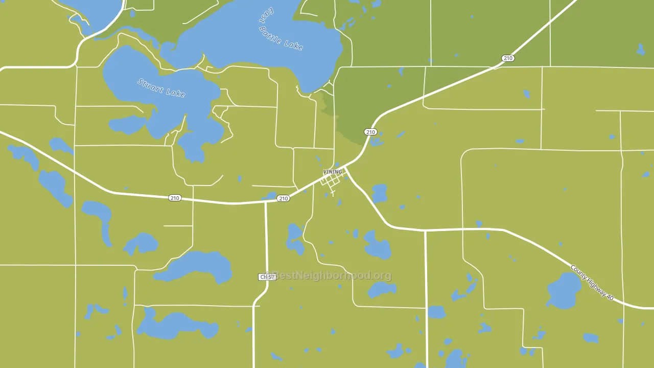 Vining, MN block-group voter-turnout map