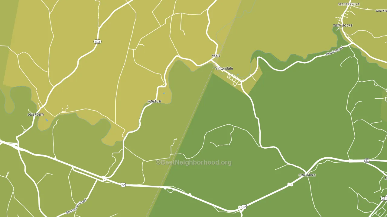 Vintondale, PA block-group voter-turnout map