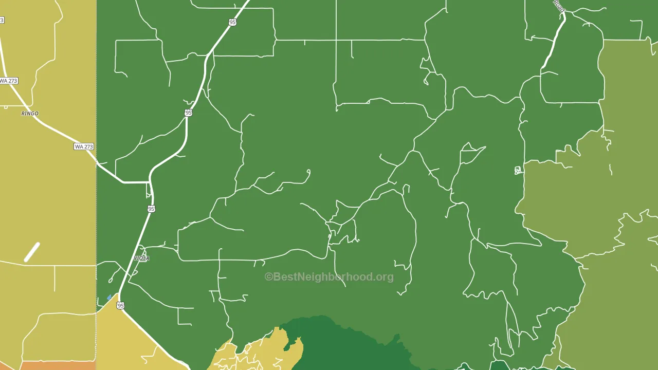 Viola, ID block-group voter-turnout map