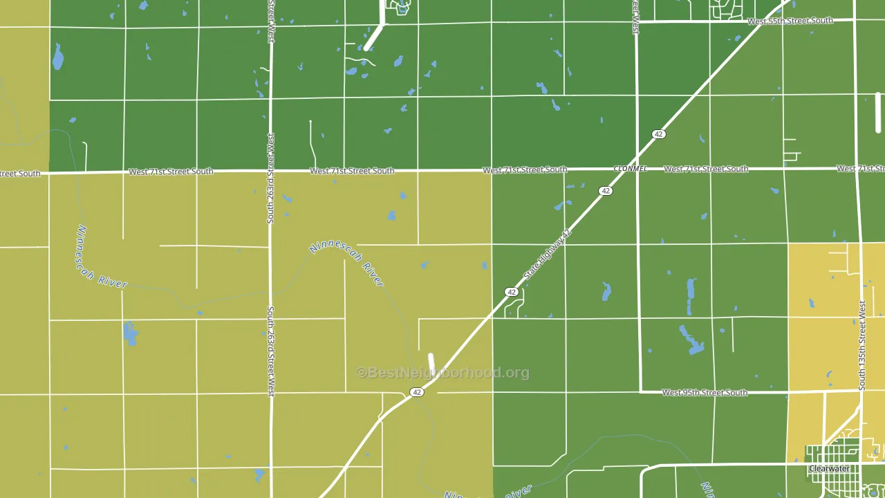 Viola, KS block-group voter-turnout map