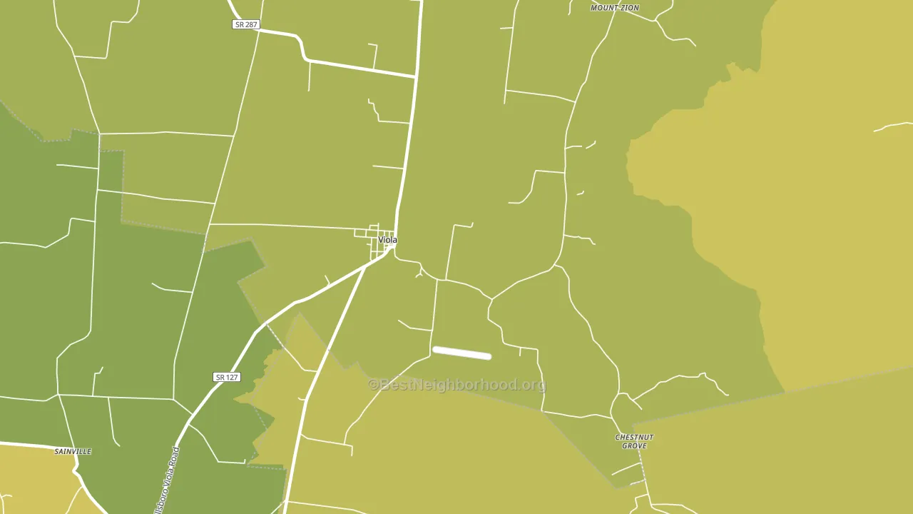 Viola, TN block-group voter-turnout map