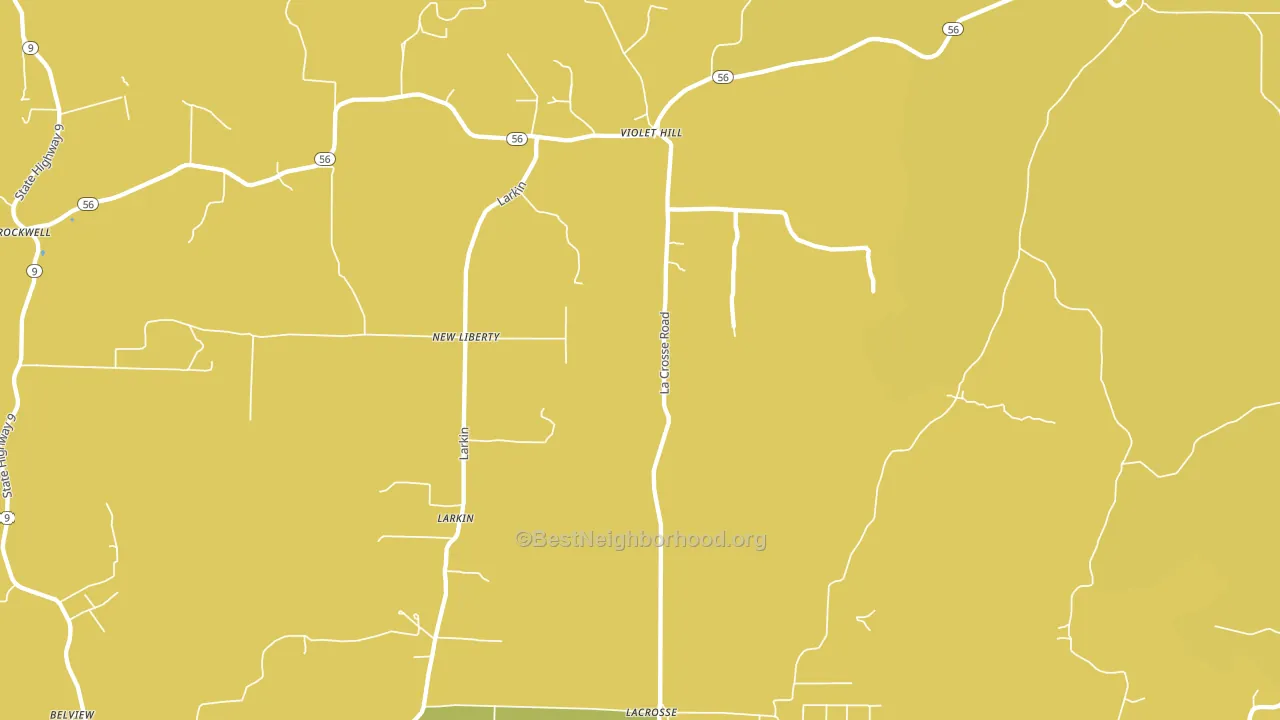 Violet Hill, AR block-group voter-turnout map