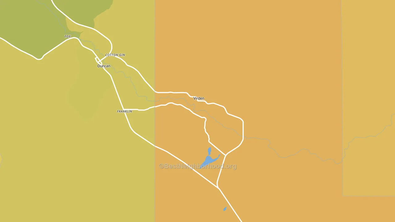 Virden, NM block-group voter-turnout map