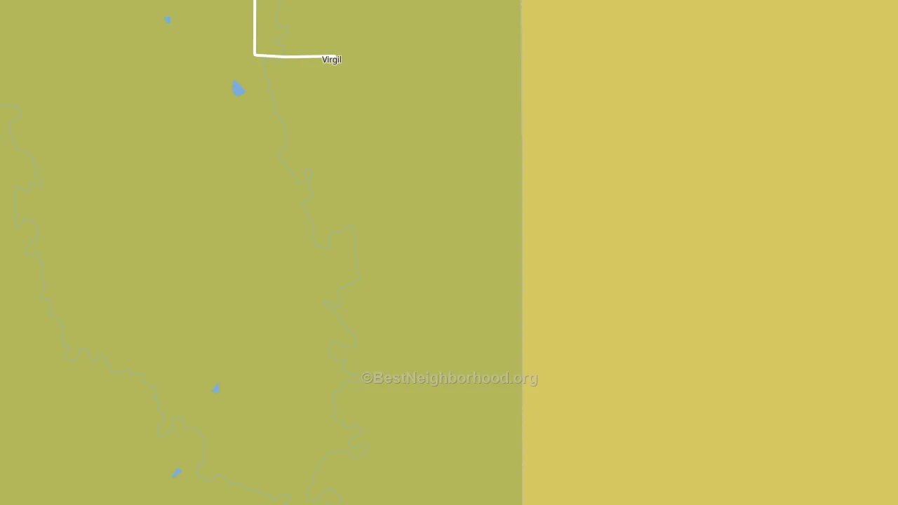 Virgil, KS block-group voter-turnout map