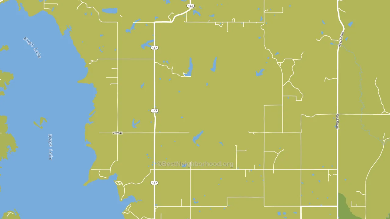 Virgil, OK block-group voter-turnout map