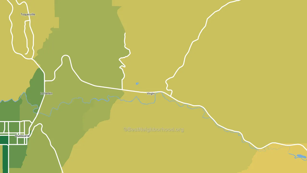 Virgin, UT block-group voter-turnout map
