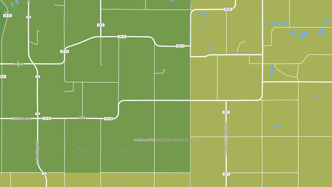 Vista, MN block-group voter-turnout map