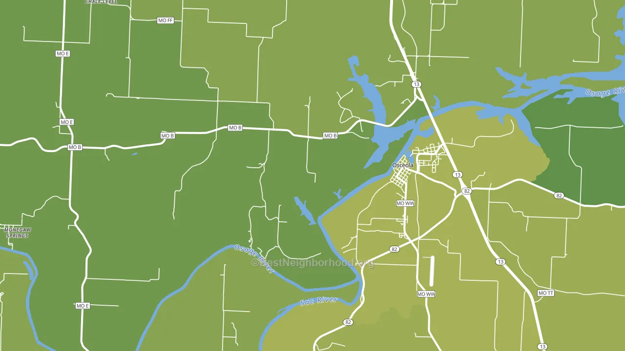 Vista, MO block-group voter-turnout map