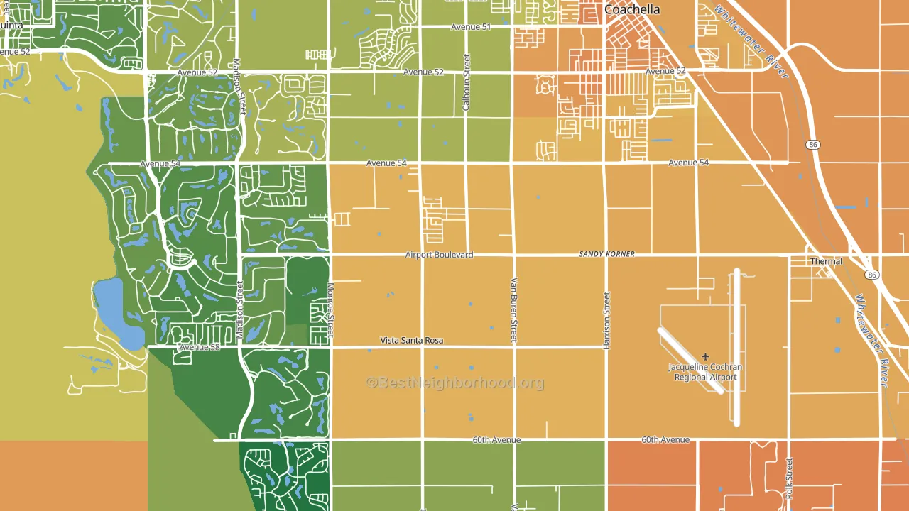Vista Santa Rosa, CA block-group voter-turnout map