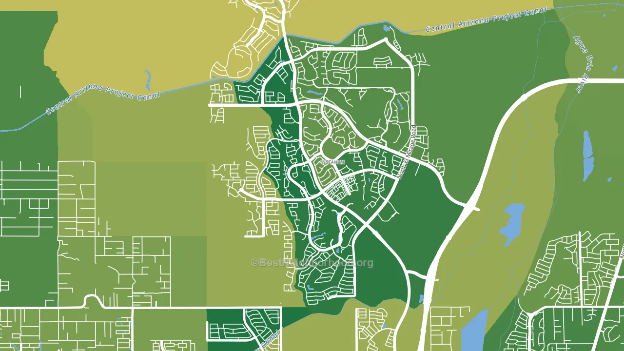 Vistancia, Peoria, AZ block-group voter-turnout map