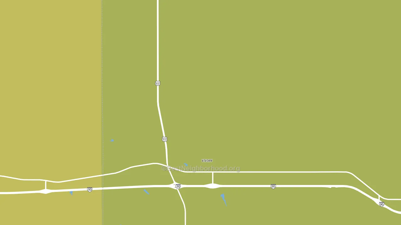 Vivian, SD block-group voter-turnout map