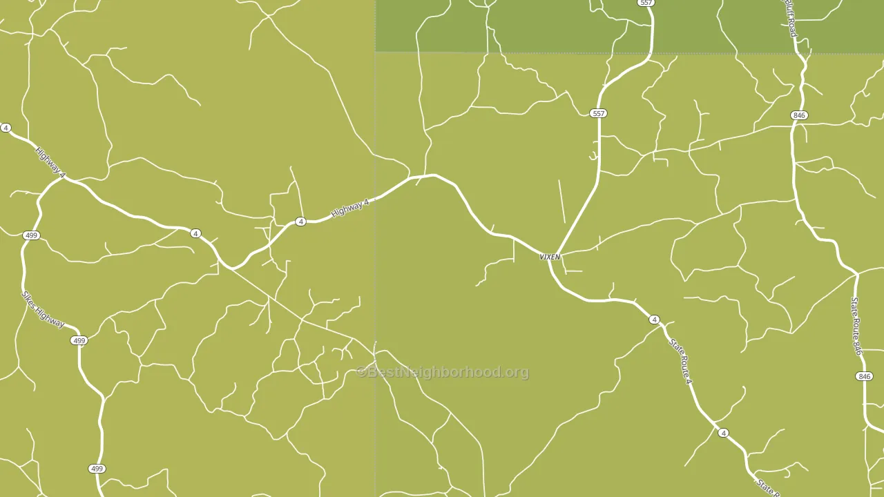 Vixen, LA block-group voter-turnout map