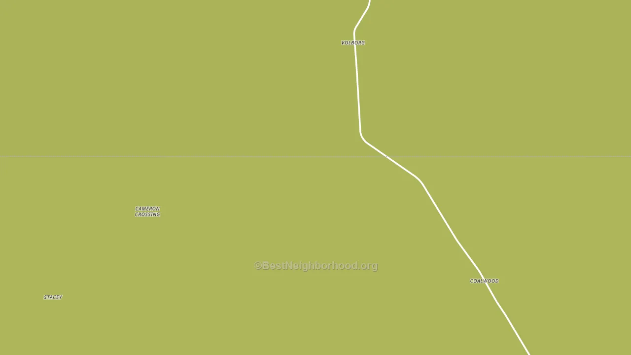 Volborg, MT block-group voter-turnout map