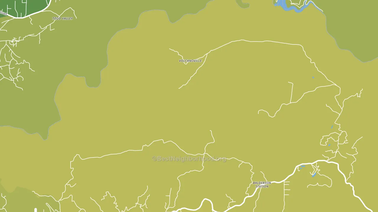 Volcanoville, CA block-group voter-turnout map