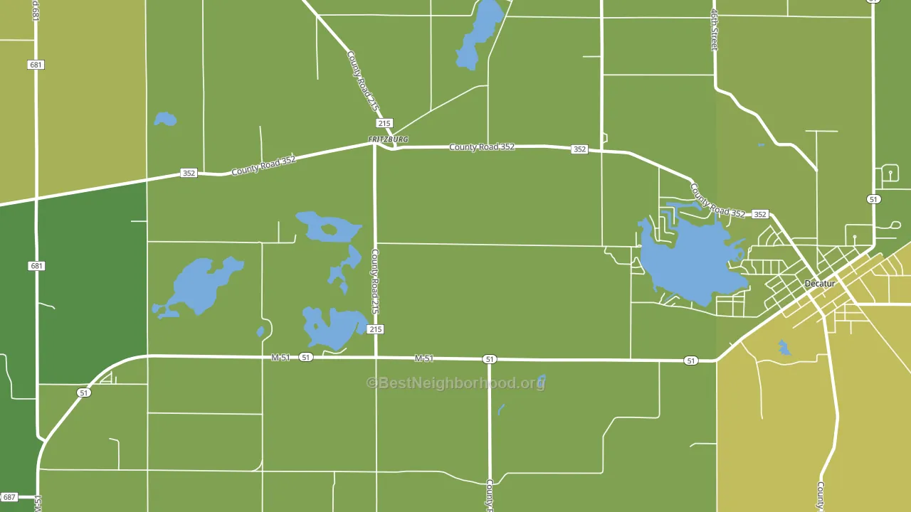 Volinia, MI block-group voter-turnout map