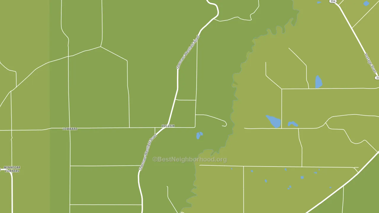 Volusia, NY block-group voter-turnout map