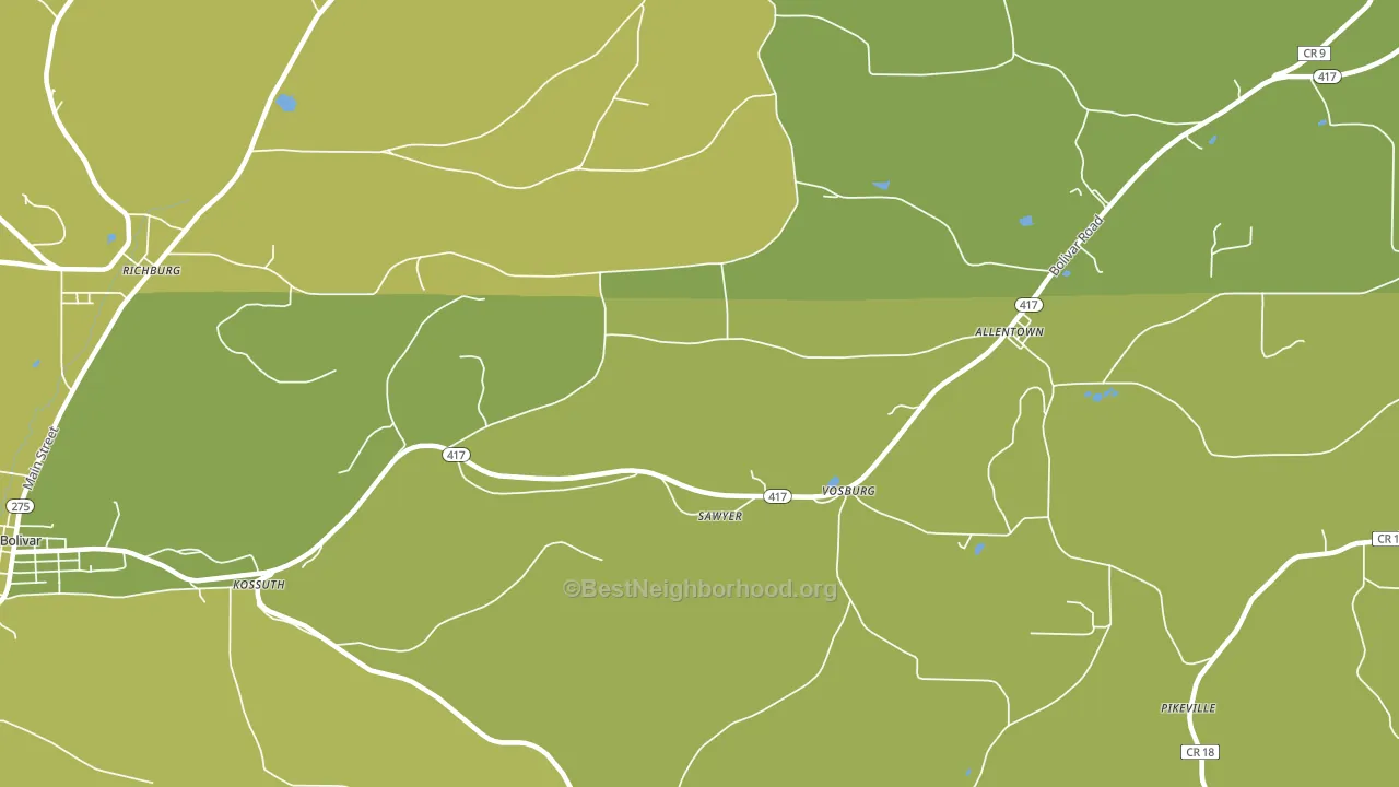 Vosburg, NY block-group voter-turnout map