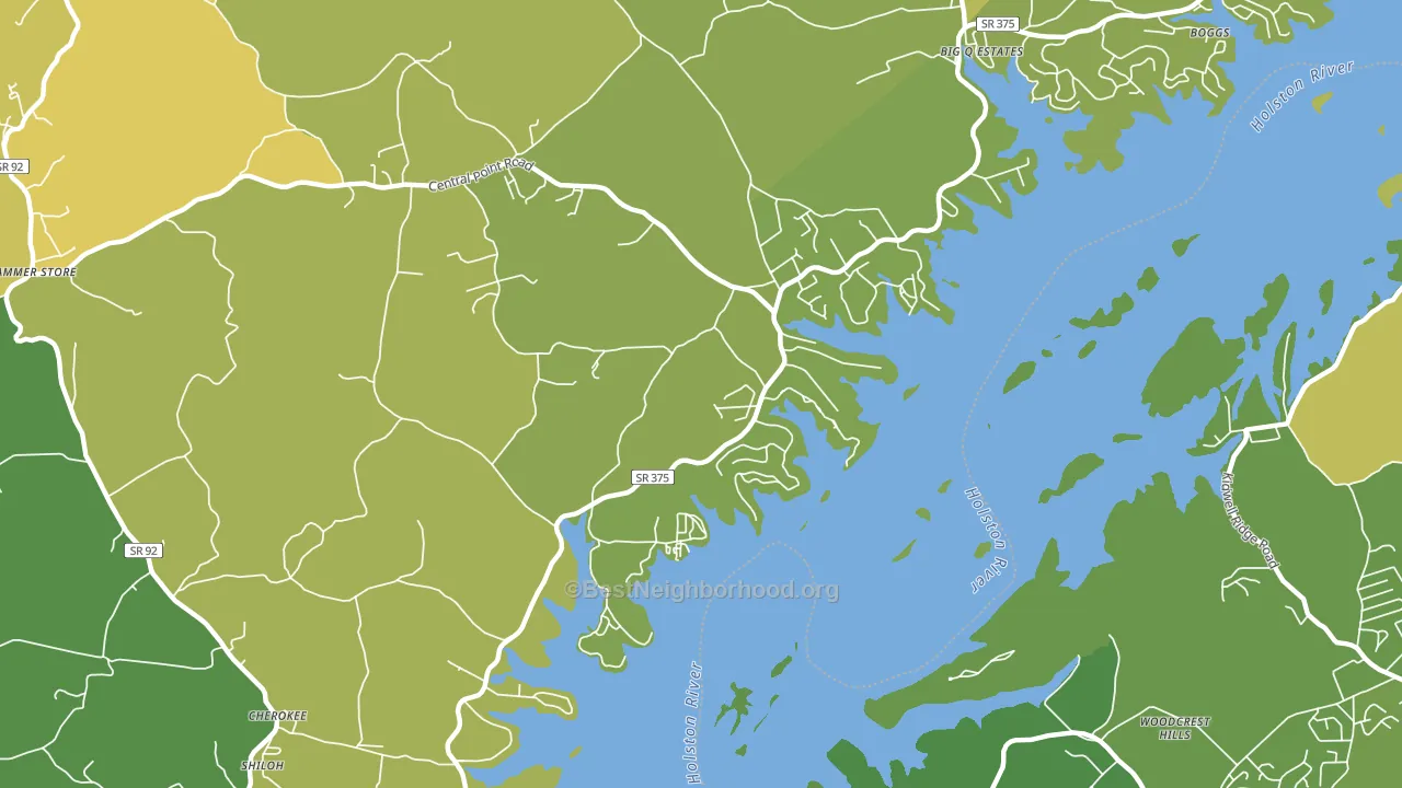 Wa-Ni Village, TN block-group voter-turnout map