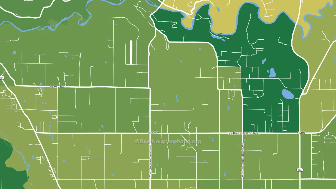 Wabash, WA block-group voter-turnout map