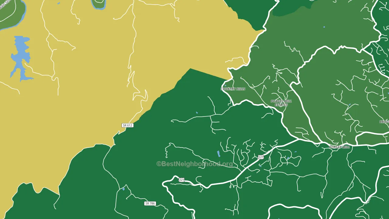 Wabun, VA block-group voter-turnout map