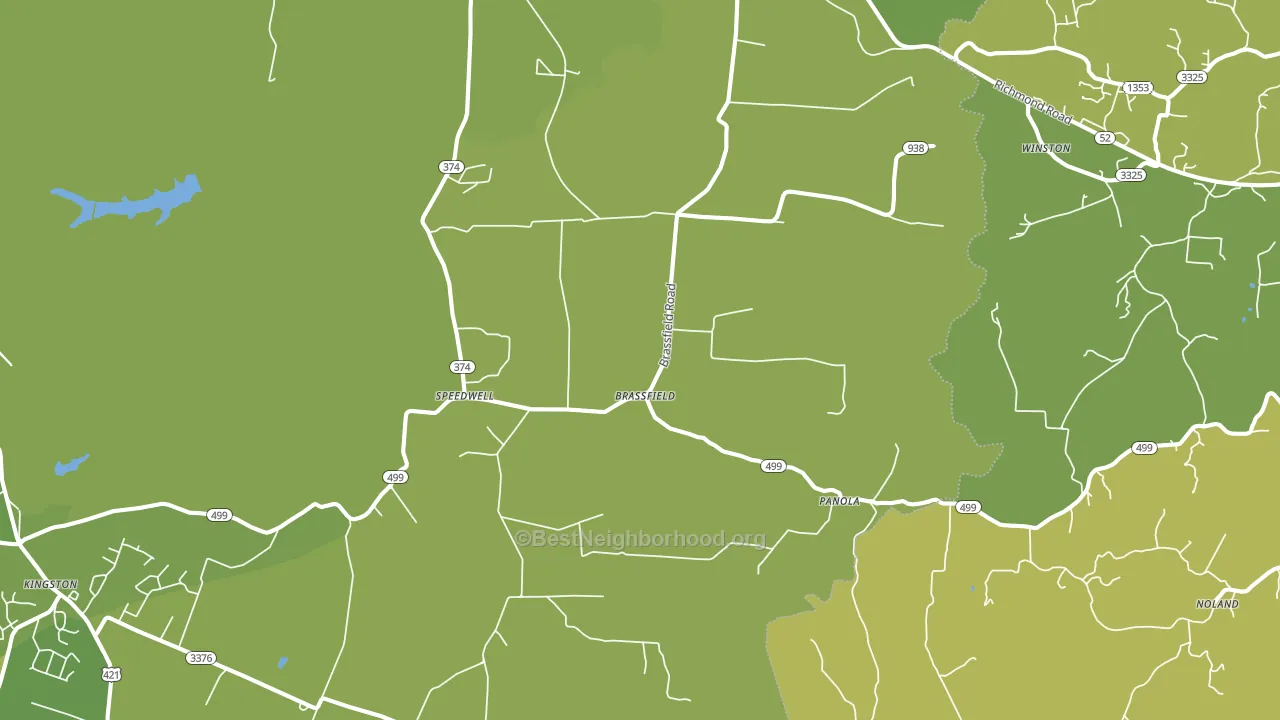 Waco, KY block-group voter-turnout map