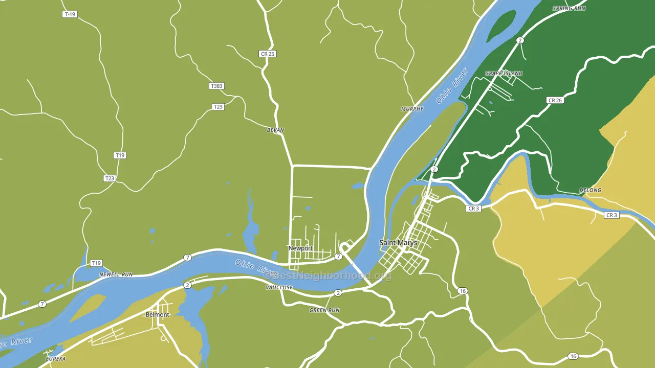 Wade, OH block-group voter-turnout map