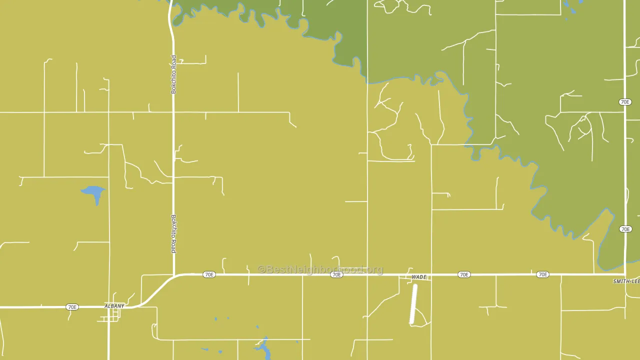 Wade, OK block-group voter-turnout map