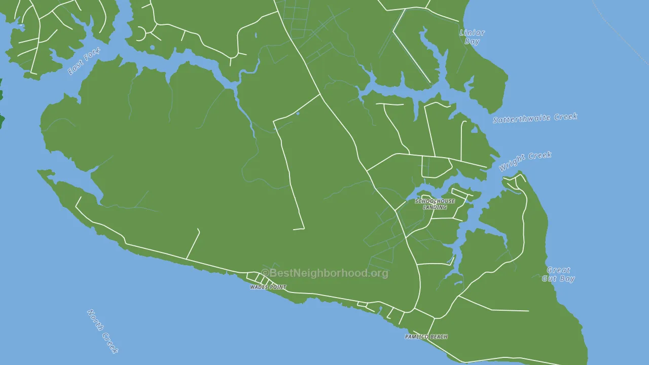 Wades Point, NC block-group voter-turnout map