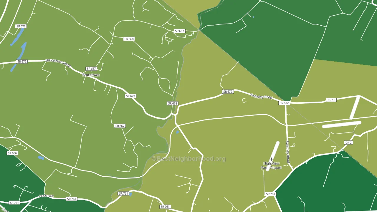 Wadesville, VA block-group voter-turnout map