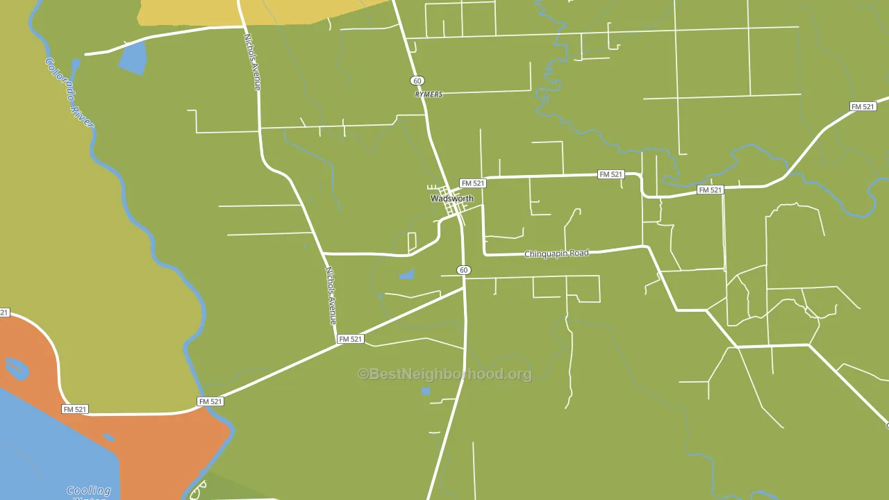 Wadsworth, TX block-group voter-turnout map