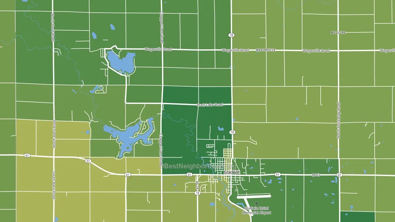 Wagarville, MI block-group voter-turnout map