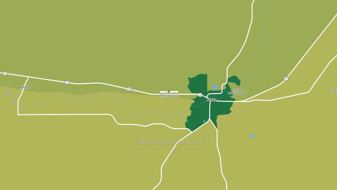 Wagner, MT block-group voter-turnout map