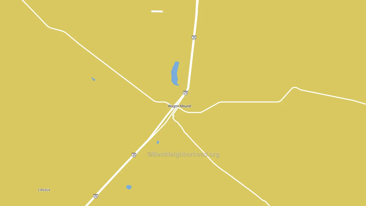 Wagon Mound, NM block-group voter-turnout map