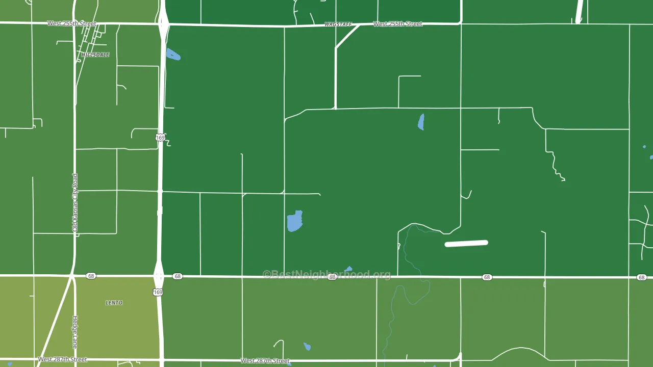 Wagstaff, KS block-group voter-turnout map