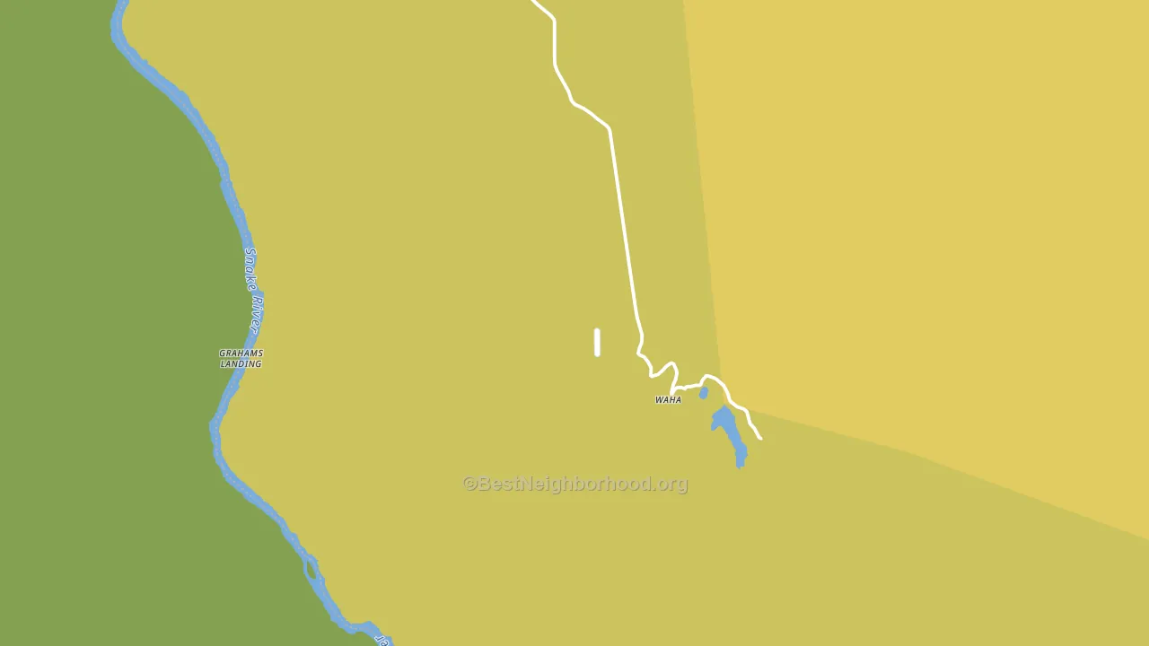 Waha, ID block-group voter-turnout map