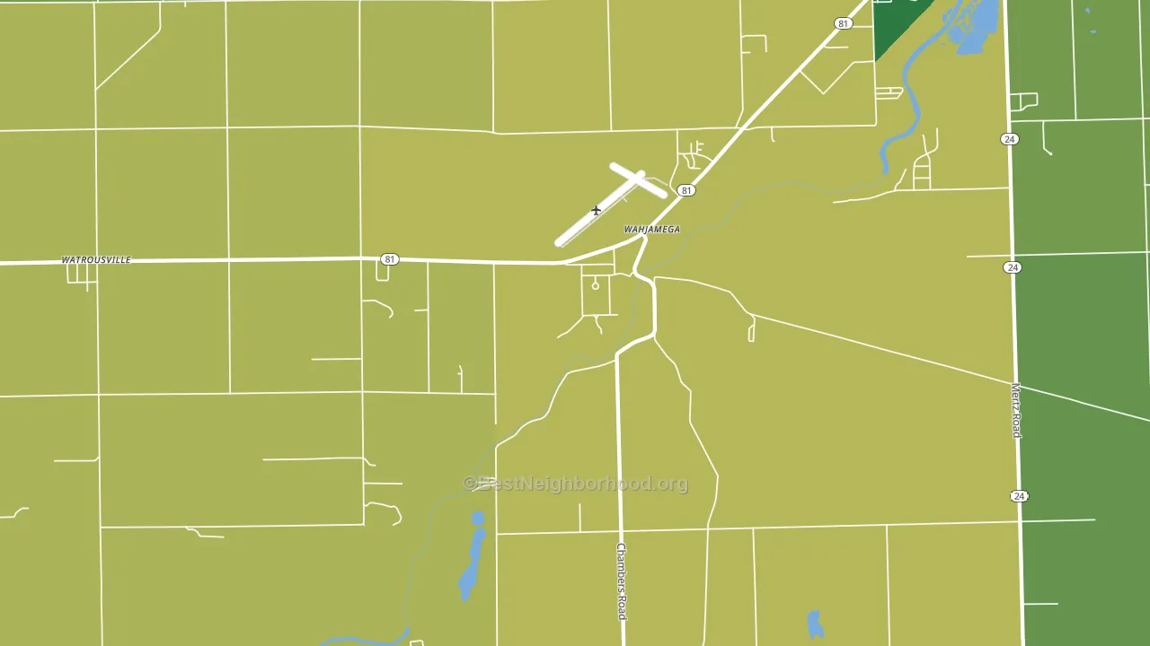 Wahjamega, MI block-group voter-turnout map