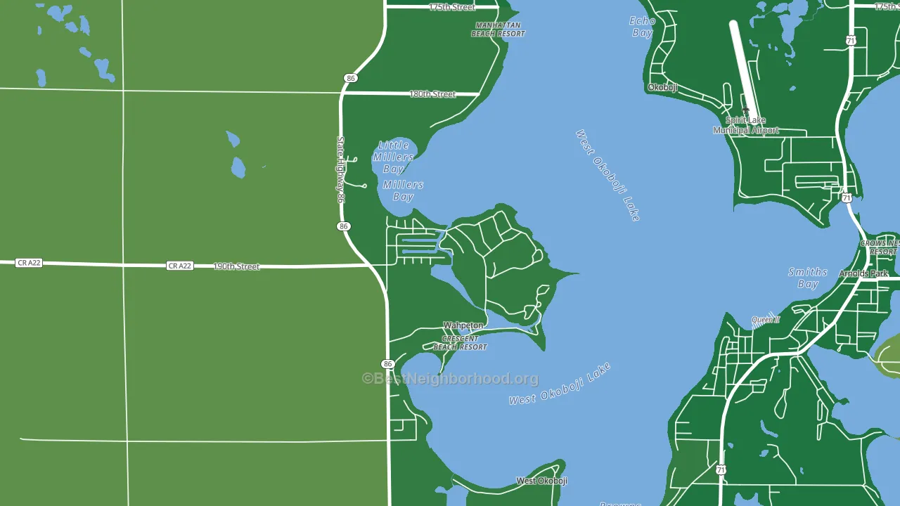 Wahpeton, IA block-group voter-turnout map