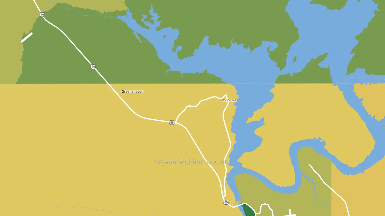 Wahweap, AZ block-group voter-turnout map