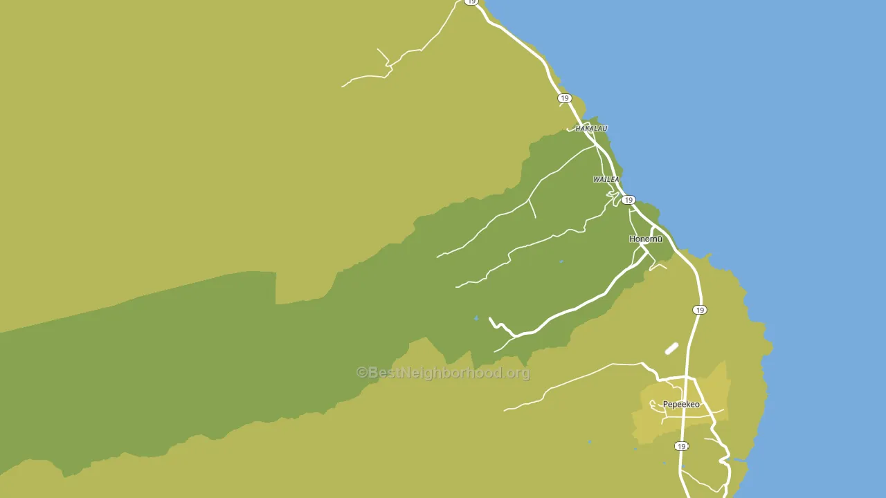 Wailea, HI block-group voter-turnout map