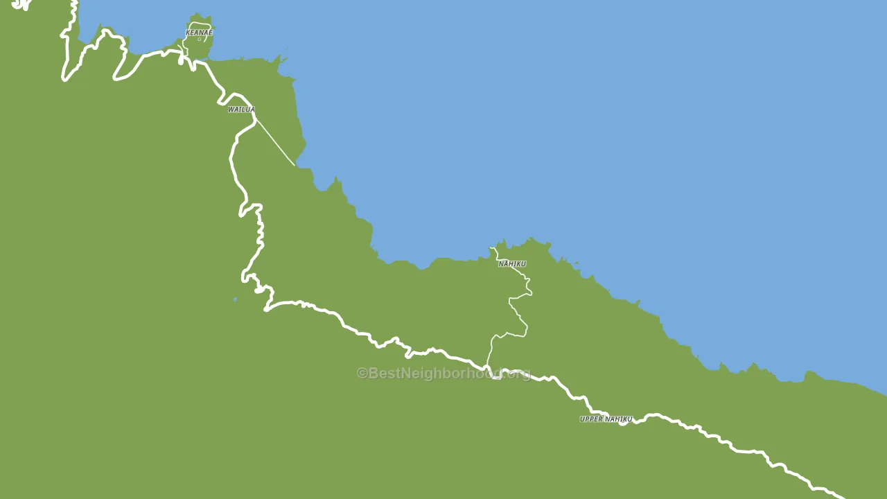 Wailua, HI block-group voter-turnout map