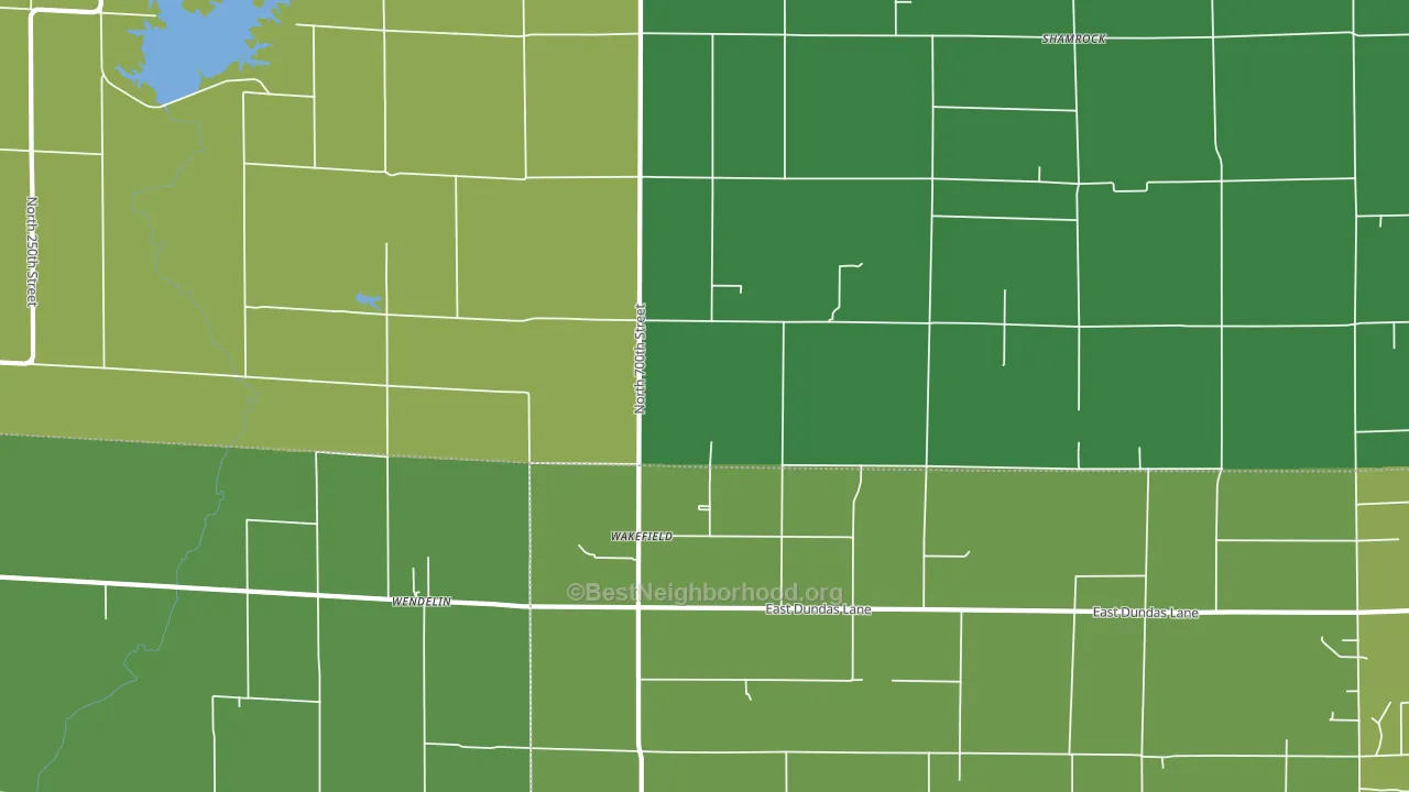 Wakefield, IL block-group voter-turnout map