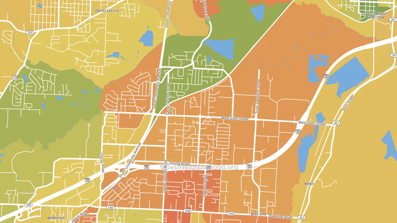 Wakefield, Little Rock, AR block-group voter-turnout map