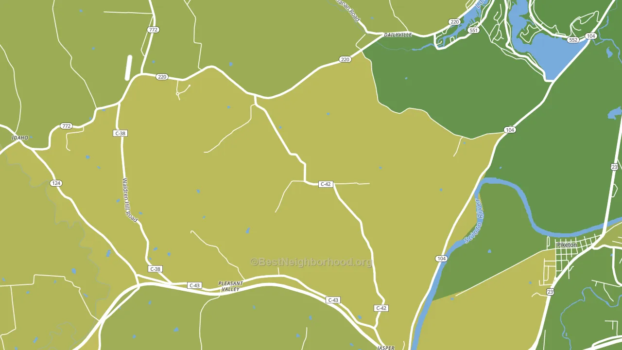 Wakefield, OH block-group voter-turnout map