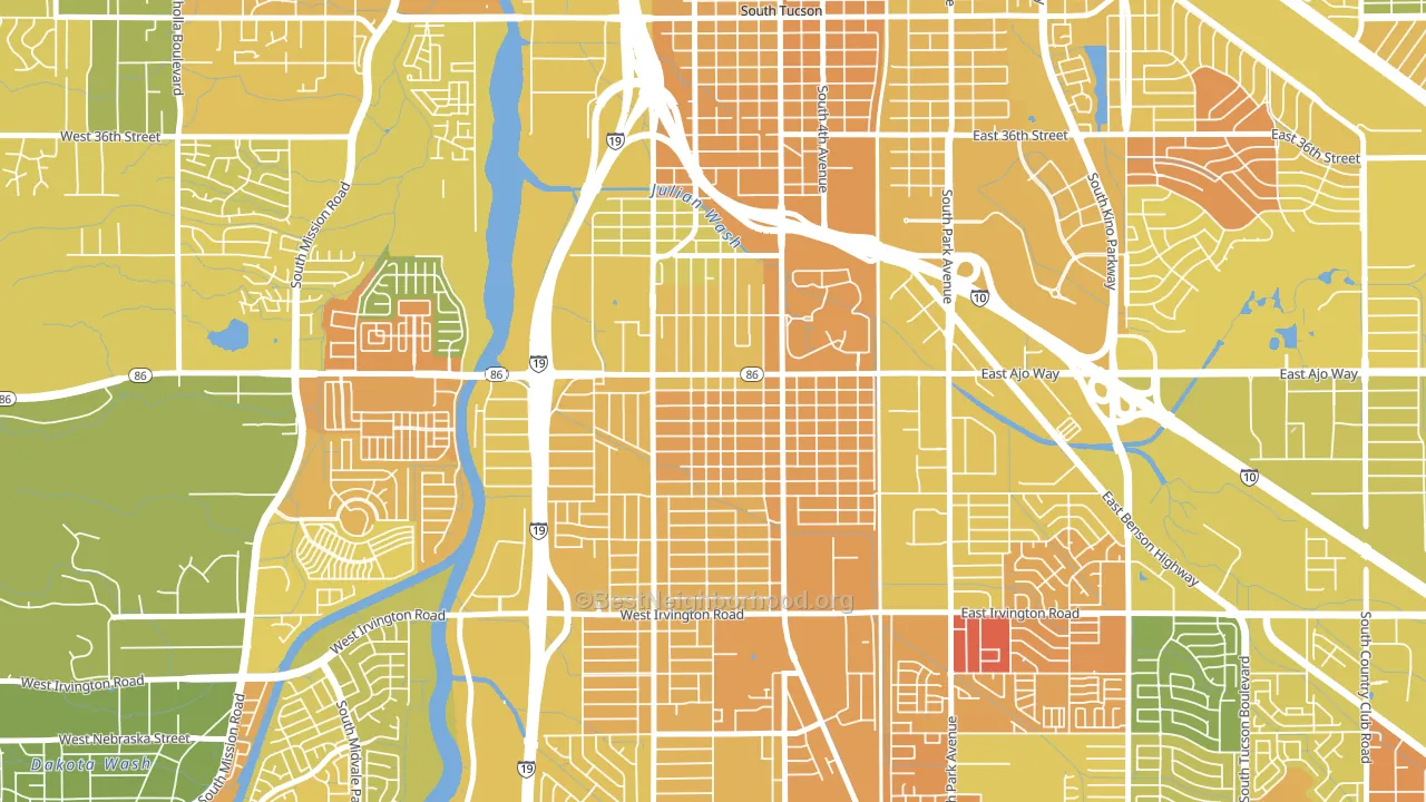 Wakefield, Tucson, AZ block-group voter-turnout map