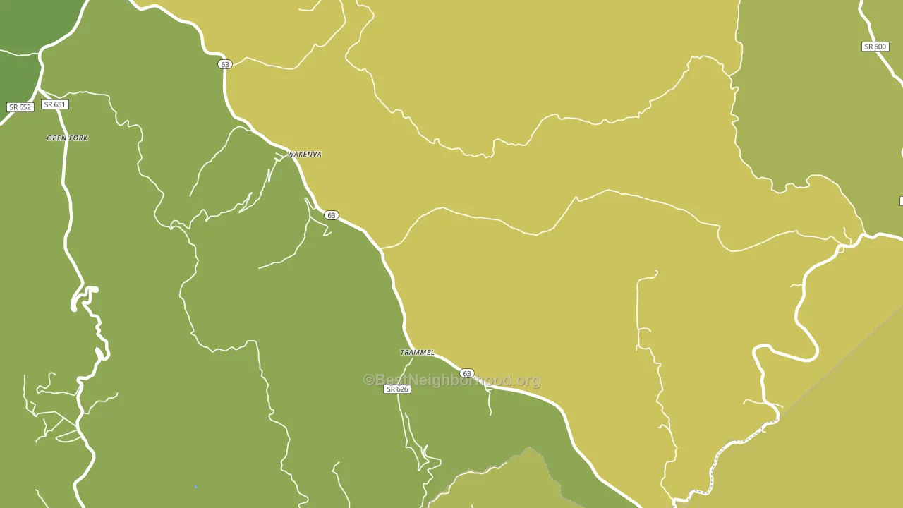 Wakenva, VA block-group voter-turnout map