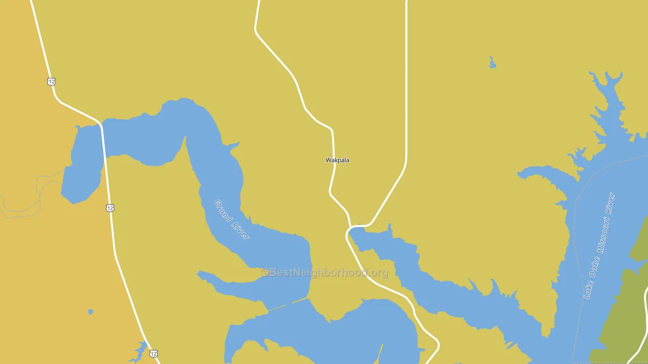 Wakpala, SD block-group voter-turnout map