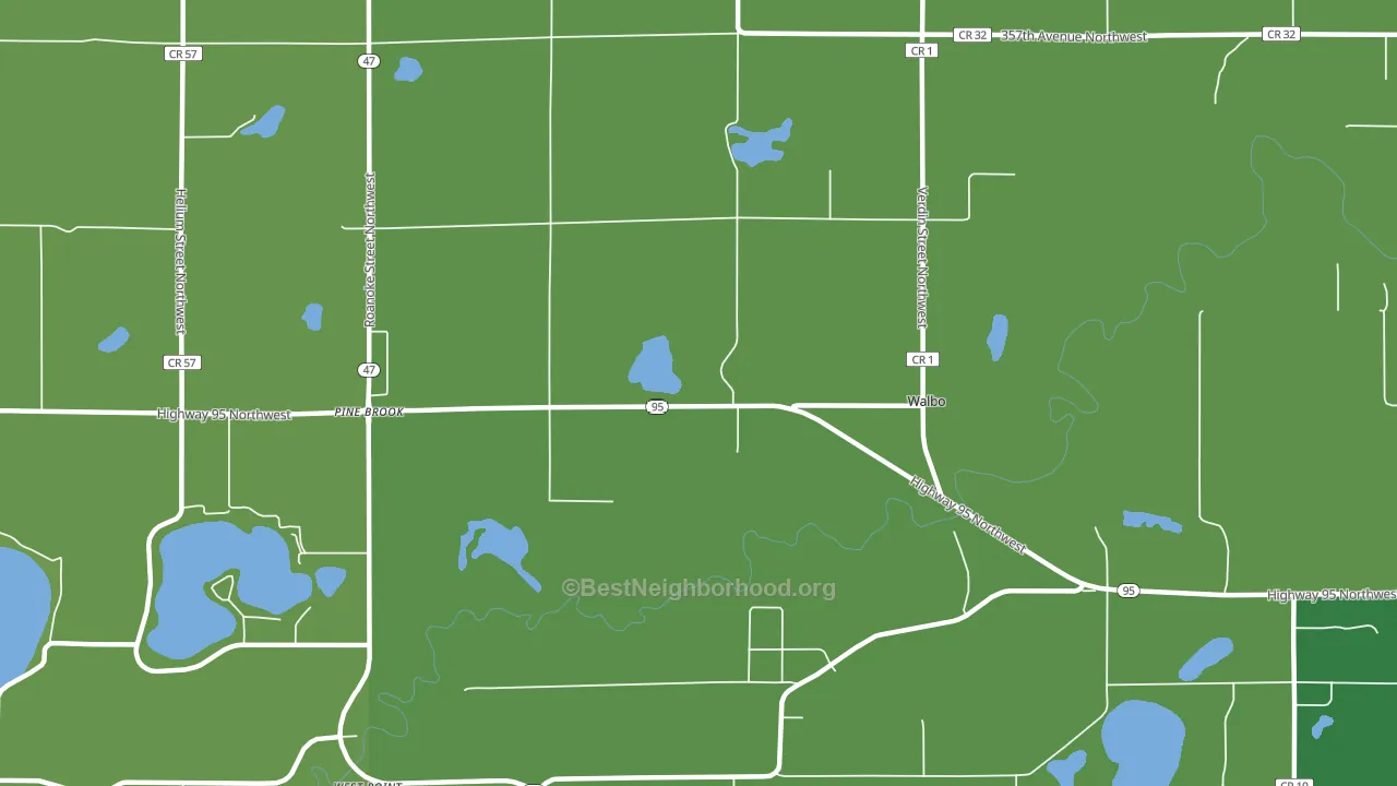 Walbo, MN block-group voter-turnout map