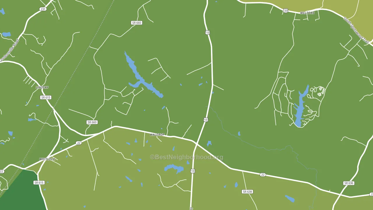 Waldrop, VA block-group voter-turnout map