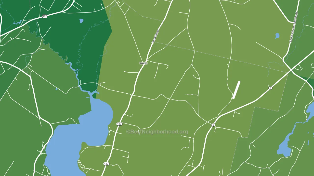Wales Corner, ME block-group voter-turnout map