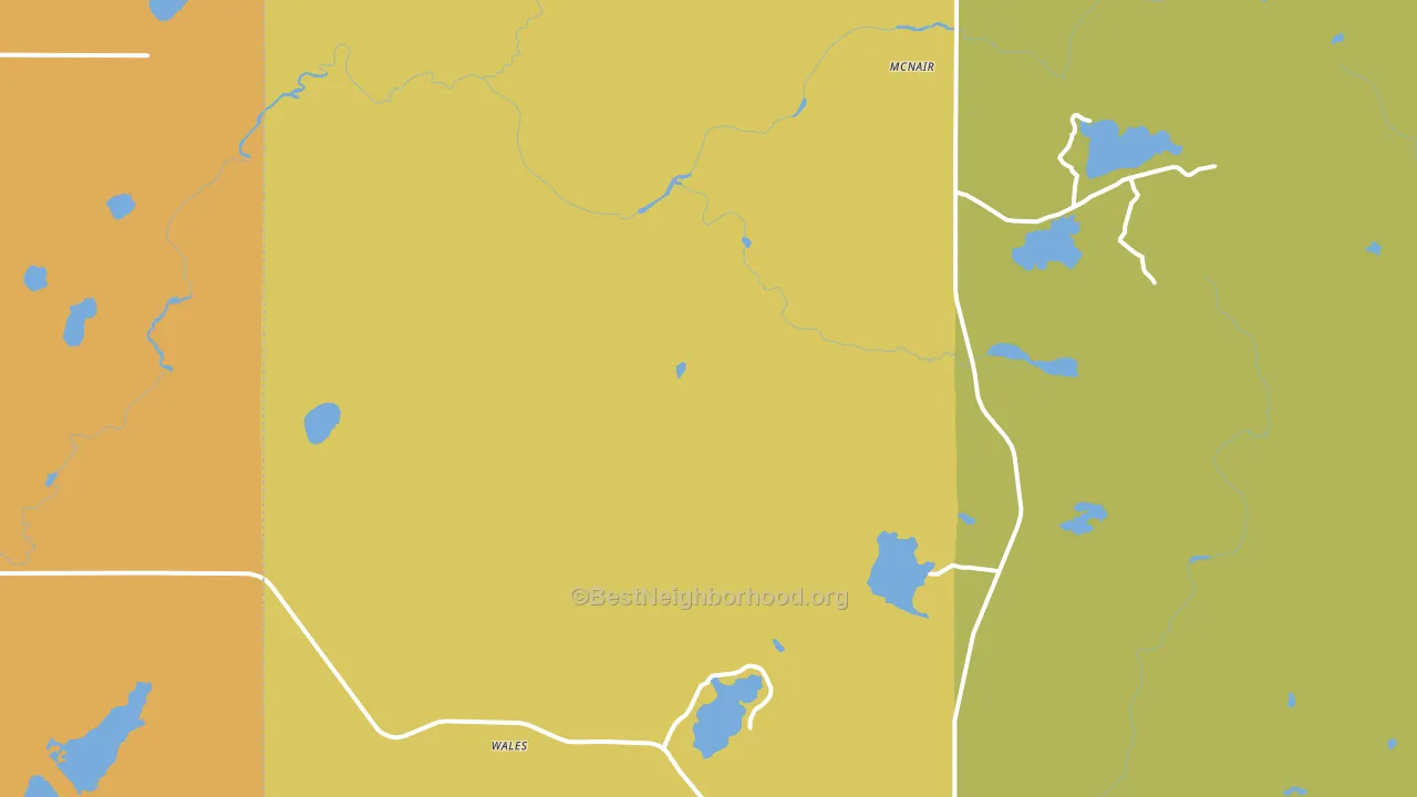 Wales, MN block-group voter-turnout map